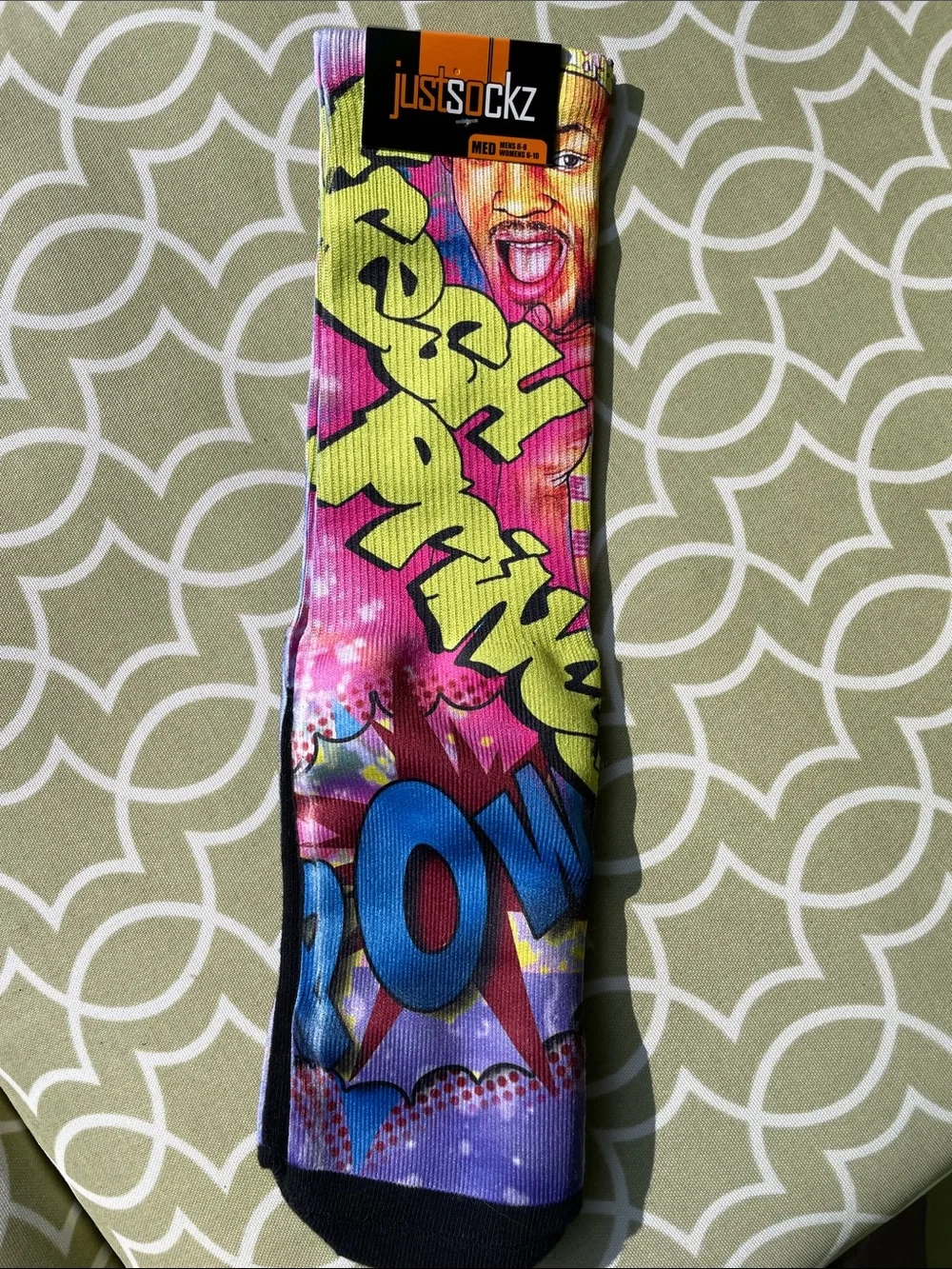 NWT justsockz Fresh Prince of Belaire Socks Medium
